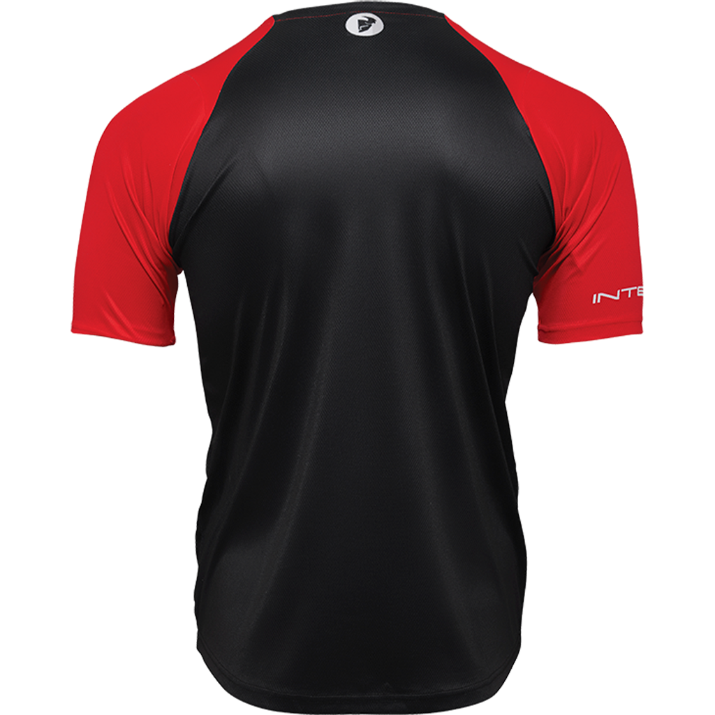INTENSE x THOR Assist Short Sleeve Red/Black Chex Jersey Mountain Biking Jersey