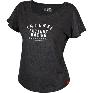 T-shirt noir vintage INTENSE Factory Racing pour femmes